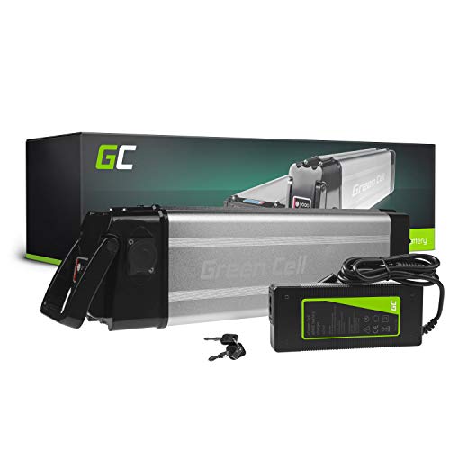 Green Cell® 24V | 36V | 48V Batería para Bicicleta Electrica de Iones de Litio Li-Ion Recargable al Motor 250W BMS E-Bike Pedelec Silverfish y Cargador (36V 15Ah MAX 250W)