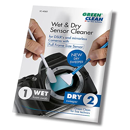 Green Clean Sensor Cleaner Wet Foam & New Dry Sweeper para Formato Completo, 4 Unidades