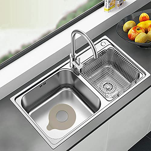 GreeSuit Bañera Tapones universales de silicona Tapón de lavabo Caucho Drenaje de agua Fregadero Tapón de succión para cocinas Lavabos de baños (Grey)