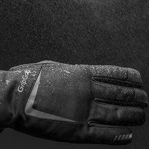 GripGrab Optimus Waterproof Deep Winter Thermal Full Finger Cycling Gloves Padded Touchscreen-Compatible Sweat-Wiper