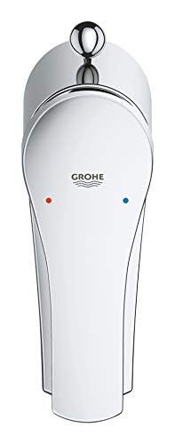 Grohe Eurosmart - Grifo de lavabo con vaciador automático, caño estándar, tecnología Grohe SilkMove, tecnología Grohe EcoJoy (Ref. 33265002)