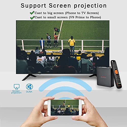 GTMEDIA V9 Prime Decodificador Satelite DVB-S/S2/S2X 2.4G WiFi Incorporado Receptor Satelite Soporta PVR/T2-MI/Biss Auto Roll/AVS+/VCM/ACM,H.265 1080P Full HD IPTV,HEVC 10 Bits, Cccam, Newcam, youtube