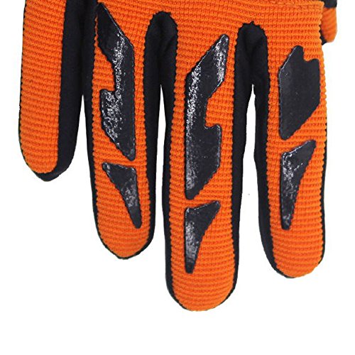 Gtopart 50g Guantes de Ciclismo Niños para Motociclista Bici Bicicleta Verano (Naranja, M)