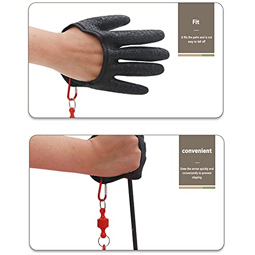 Guante de látex suave para extractores de flechas profesionales al aire libre tiro guantes protectores