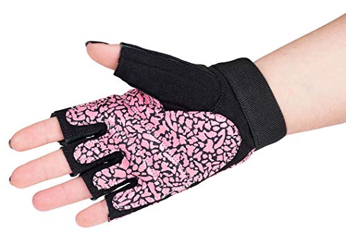 Guantes de entrenamiento de fitness guantes Deportes de fuerza Guantes Guantes de mujer RST, color Rosa, tamaño small