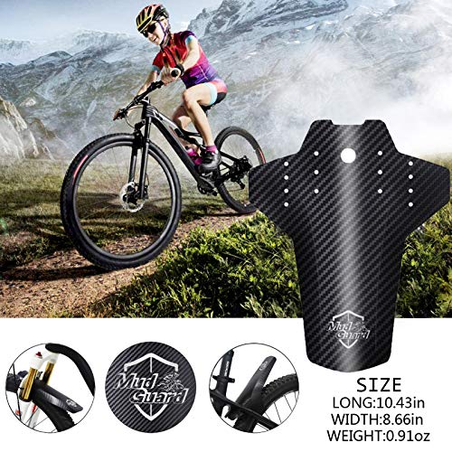 Guardabarros MTB, Guardabarros Bicicleta Montaña, MTB Mudguard Delantero y Trasero Compatible,8 sujetacables para Guardabarros, Guardabarros para de Bicicletas de 16"a 29" Pulgadas