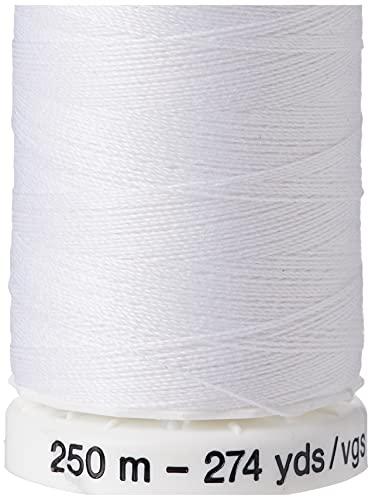 Gutermann Sew-All de Hilo, poliéster, Blanco, 250 m