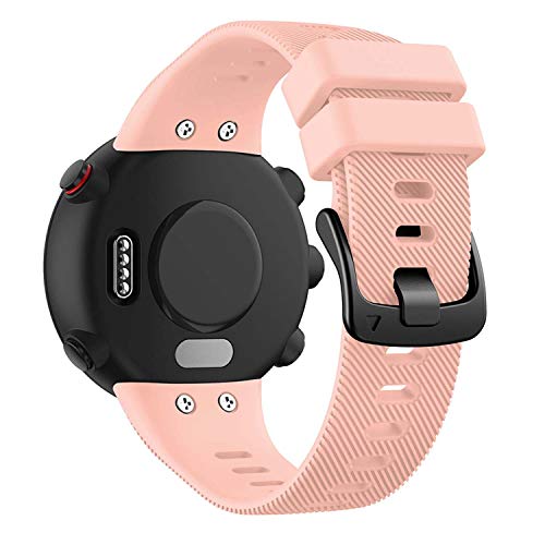 GVFM - Correa compatible con Garmin Forerunner 45s, pulsera deportiva de silicona de repuesto, rosa