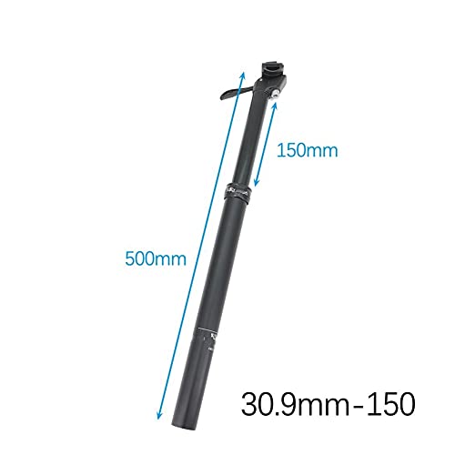 GXJU tija de sillín de Bicicleta Tija De Sillín Regulable En Altura 125150 Mm De Recorrido Exa Form Acelerar 27,2 30,9 31,6 MTB Palanca De Bicicleta Control De La Tija del Sillín Tijas
