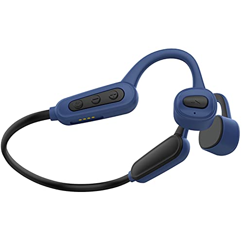 GZCRDZ K8 Auriculares inalámbricos Bluetooth de conducción ósea, IPX8 impermeable para natación, fitness al aire libre, reproductor de MP3 de memoria de 16 GB (azul)