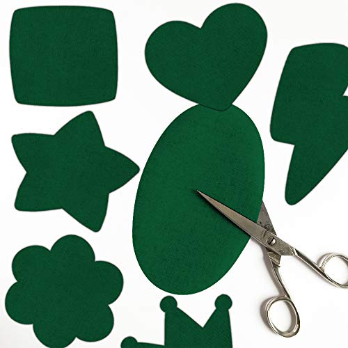 Haberdashery Online 6 Rodilleras Color Verde Jade termoadhesivas de Plancha. Coderas para Proteger tu Ropa y reparación de Pantalones, Chaquetas, Jerseys, Camisas. 16 x 10 cm. RP35