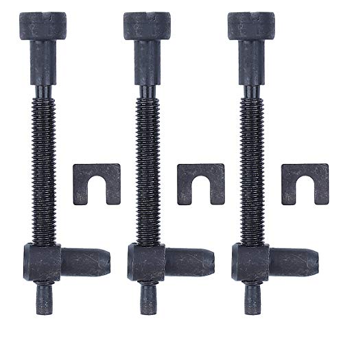 HAISHINE Juego de 3 Tornillos tensores Cadena para Husqvarna 61 66 266 268 272 281 288 162 181 281XP 501537101