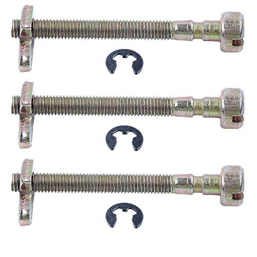 HAISHINE Juego de Tornillos del Tensor del ajustador de Cadena de 3 Piezas/Lote para Husqvarna 36 41 136 136LE 141 141LE 137 137E 142 142E 235 240 Piezas de Motosierra