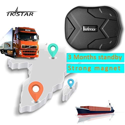 Hangang Localizador gps para coche , GPS Tracker APP / Sitio web posición en tiempo real Antirrobo GPS Localizador para Vehículos fuerte imán y 5000 mAh recargable impermeable GPS Tracker