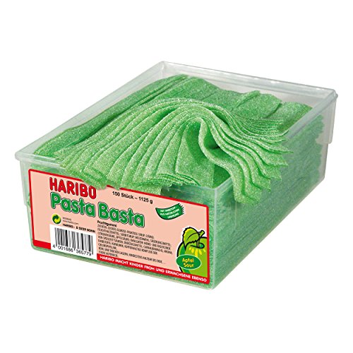 Haribo Pasta Basta Sour Set, 3 Tipos. Gominolas de Fruta, 3 x 1125 g