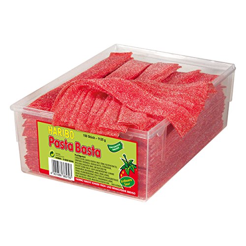 Haribo Pasta Basta Sour Set, 3 Tipos. Gominolas de Fruta, 3 x 1125 g