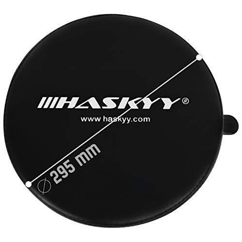 Haskyy Asiento de la mecánica con el almacenamiento NEGRO I Taburete de Neumático I | ø38, 5 cm | 2 estantes | 390-520mm
