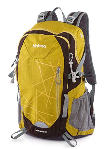 HAUPTSTADTKOFFER blnbag S1 - Mochila Ligera de Trekking, Mochila Deportiva con protección contra la Lluvia, Backpack para Bicicleta Impermeable, Rucksack para Camping, Unisex 20L, Inka Gold