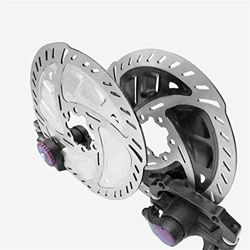 HaushaltKuche Radiador de la Bicicleta de enfriamiento Rotor MTB Freno de Disco de Bicicleta de Carretera 160 mm con Tornillos Accesorios de Bicicleta Bicicletas Discos de Freno (Color : A)