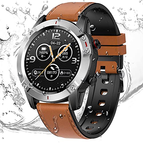 HCLKSTORE Smartwatch Fitness Tracker Reloj Inteligente Hombre Pulsera Actividad IP68 Monitoreo del Sueño de Oxígeno Presión Arteri para iOS y Android