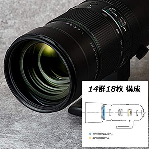 HD PENTAX-D FA 150-450mmF4.5-5.6ED DC AW Superobjetivo Zoom Lo último en tecnología óptica Imágenes de Alta resolución sin Reflejos ni Efecto Fantasma Construcción Resistente a la Intemperie