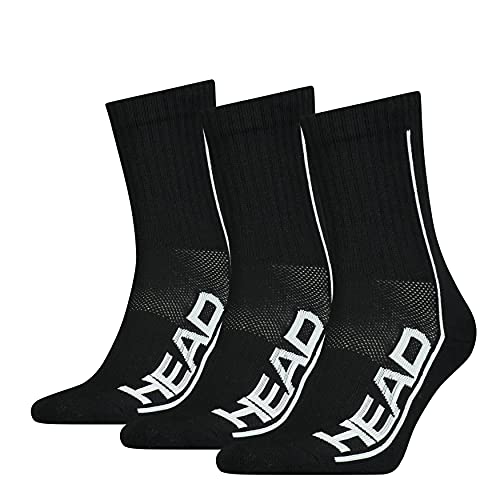 Head Performance Short Crew Socks Calcetines Cortos, Black, 43 Regular Unisex Adulto