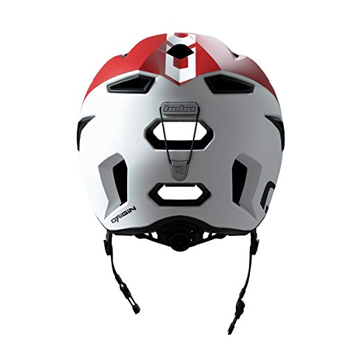 HEBO Casco Bici Origin, Adultos Unisex, Rojo y Blanco, 55-59 cm