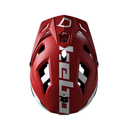 HEBO Casco Bici Origin, Adultos Unisex, Rojo y Blanco, 55-59 cm