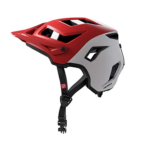 HEBO Casco Bici Origin, Adultos Unisex, Rojo y Blanco, 55-59 cm