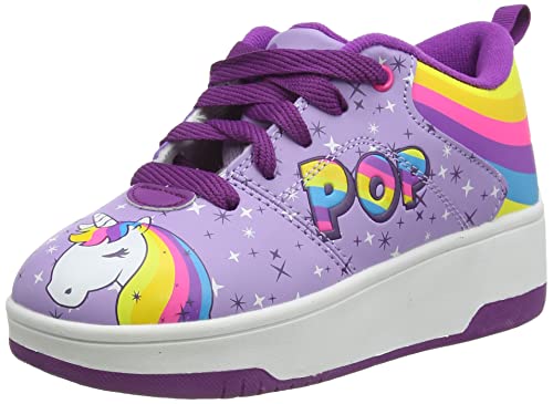 Heelys Pop Strive, Zapatillas, Lila Rainbow Unicorn, 33 EU