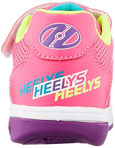 Heelys Swerve X2, Zapatos con Ruedas, Rosa Hot Multi, 33 EU