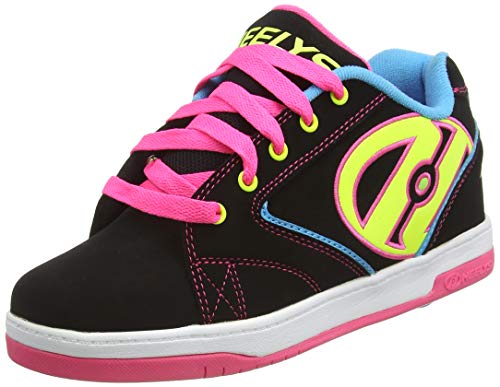 Heelys, Zapatillas, Negro (Black/Neon Multi), 35 EU