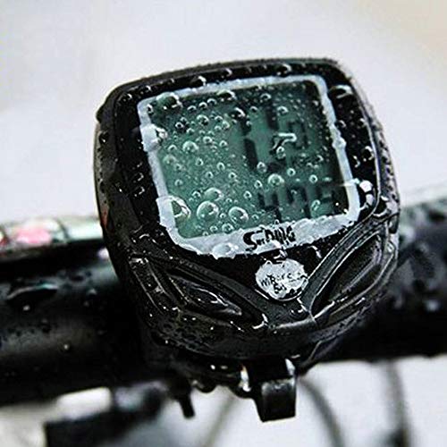Heerda Ordenador de bicicleta, LCD para bicicleta, ordenador inalámbrico para bicicleta, impermeable, cuentakilómetros inalámbrico, velocímetro para bicicleta