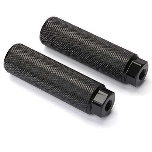 Helaryfreemear Pinzas de bicicleta de aleación de aluminio antideslizantes para bicicleta de montaña, para ejes de 3/8 pulgadas (negro)