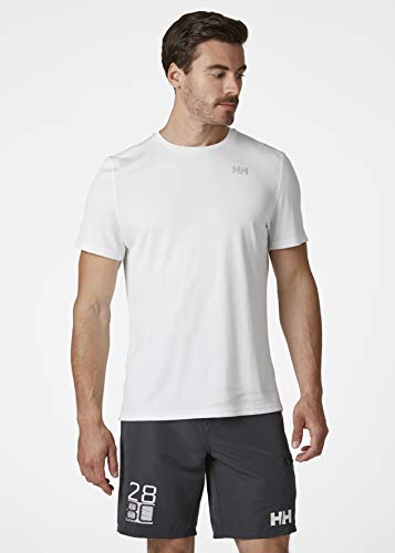 Helly Hansen HH LIFA Active Solen T-Shirt Camiseta Técnica De Protección Solar Manga Corta, Hombre, White, L