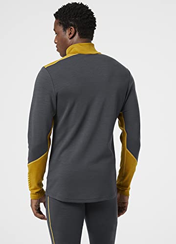 Helly Hansen LIFA Merino - Camiseta de Manga Larga con Cremallera Media para Hombre