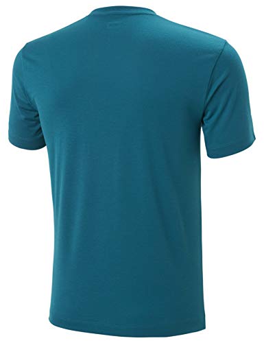 Helly Hansen Skog Graphic T-Shirt Camiseta, Hombre, Verde (Deep Lagoon), S