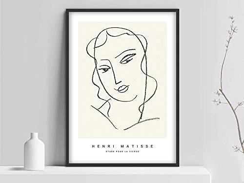 Henri Matisse Etude pour la vierge, Matisse Art Print, Matisse poster, Matisse art Poster, lienzo sin marco V 20x30cm
