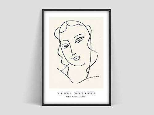 Henri Matisse Etude pour la vierge, Matisse Art Print, Matisse poster, Matisse art Poster, lienzo sin marco V 20x30cm