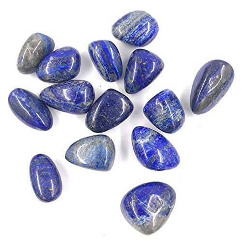 Hermosas Decoraciones 100 g de Piedra Natural Cristal Mineral Lapis Lazuli Play Quartz Gravel Healing DIY Material Aquarium Piedra Decoración del hogar Artesanía (Color : 90-100g)