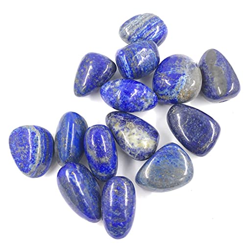 Hermosas Decoraciones 100 g de Piedra Natural Cristal Mineral Lapis Lazuli Play Quartz Gravel Healing DIY Material Aquarium Piedra Decoración del hogar Artesanía (Color : 90-100g)