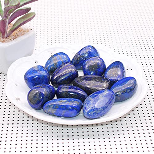 Hermosas Decoraciones 100 g de Piedra Natural Cristal Mineral Lapis Lazuli Play Quartz Gravel Healing DIY Material Aquarium Piedra Decoración del hogar Artesanía (Color : 90-100g)