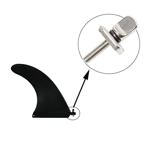 Heytur No Tool - Tornillo de aleta de acero inoxidable para Longboard y SUP (3 unidades)