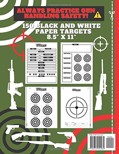 HHGunmaster Cut-N-Shoot – Shooting Log Book With Targets: Paper Targets Designed for BB, Pellet, Air-soft, Pistol, Shot Gun, Rifle & Archery Shooters (H.H.Gunmaster Cut-N-Shoot Target Book Collection)
