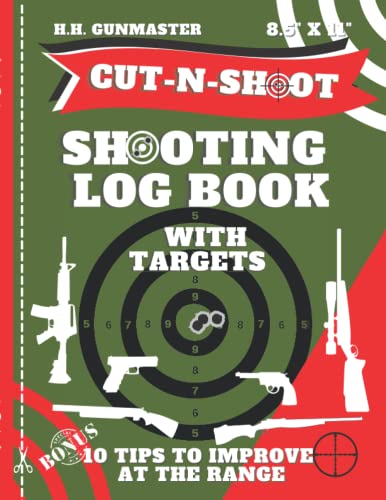 HHGunmaster Cut-N-Shoot – Shooting Log Book With Targets: Paper Targets Designed for BB, Pellet, Air-soft, Pistol, Shot Gun, Rifle & Archery Shooters (H.H.Gunmaster Cut-N-Shoot Target Book Collection)