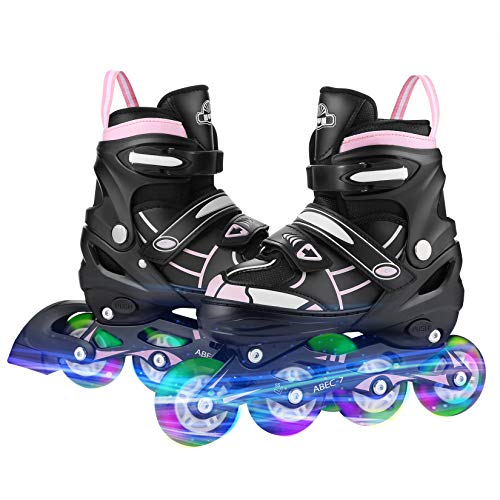 Hikole Patines en línea, Patines Ajustables Blade Light Up Patines Intermitentes Ruedas Patines en línea