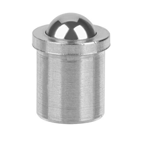 Hilitand 20 pcs 304 Bola émbolo Acero Inoxidable Granos de Posicionamiento de Precisión Tornillo Muelle de Bola Suave(φ 4 * 5)