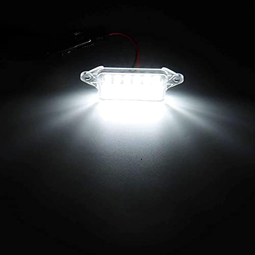 HIXISTO Angel Eyes，Ojos De áNgel 2 Unids Error Gratis Número De Placa Bulbos 18SMD Blanco Lámpela Lámpara De Luz Uso Apto para Mitsubishi Lancer X EVO 2003-2017 (Color : White)