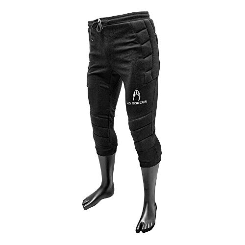 HO Soccer 3/4 Logo Pantalones de Portero, Unisex Adulto, Negro, XL