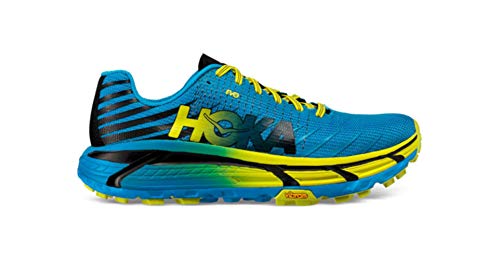 HOKA ONE One Hombres EvoJawz Bajos & Medios Cordon Zapatos para Correr, Cyan/Citrus, Talla 11.5